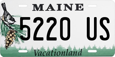 ME license plate 5220US