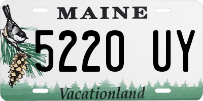 ME license plate 5220UY