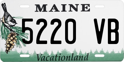 ME license plate 5220VB