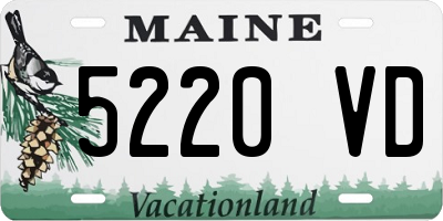 ME license plate 5220VD