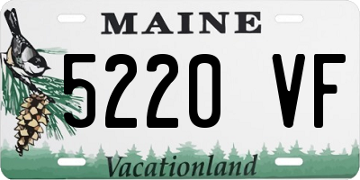 ME license plate 5220VF