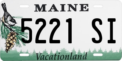 ME license plate 5221SI