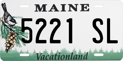 ME license plate 5221SL