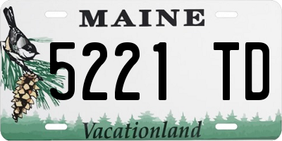 ME license plate 5221TD