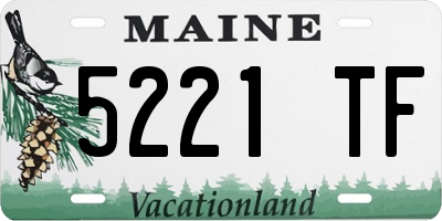 ME license plate 5221TF