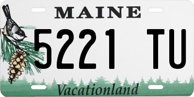 ME license plate 5221TU