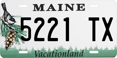 ME license plate 5221TX