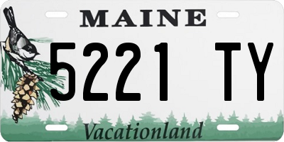 ME license plate 5221TY