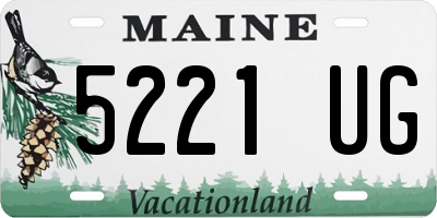 ME license plate 5221UG