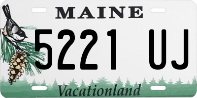 ME license plate 5221UJ