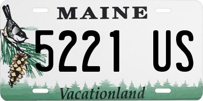 ME license plate 5221US