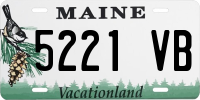 ME license plate 5221VB