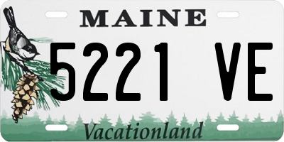 ME license plate 5221VE