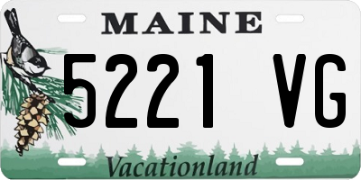 ME license plate 5221VG