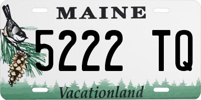 ME license plate 5222TQ