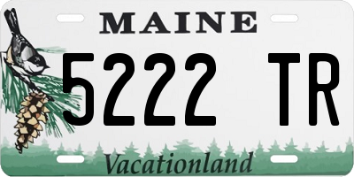 ME license plate 5222TR