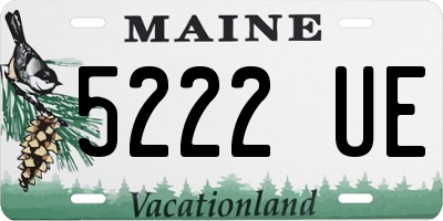 ME license plate 5222UE