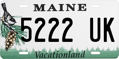 ME license plate 5222UK