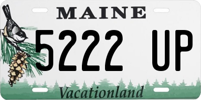 ME license plate 5222UP