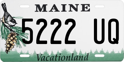 ME license plate 5222UQ