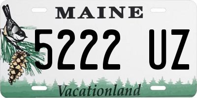 ME license plate 5222UZ