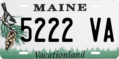 ME license plate 5222VA