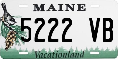 ME license plate 5222VB