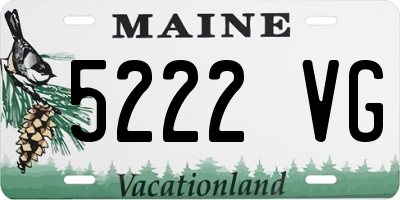 ME license plate 5222VG