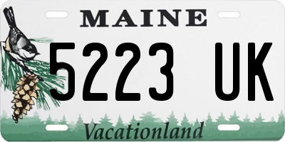 ME license plate 5223UK