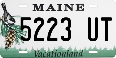 ME license plate 5223UT