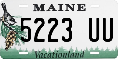 ME license plate 5223UU