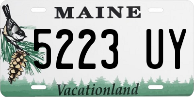 ME license plate 5223UY