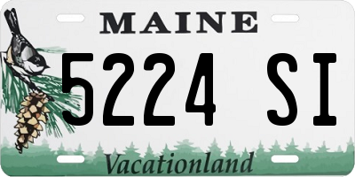 ME license plate 5224SI