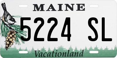 ME license plate 5224SL
