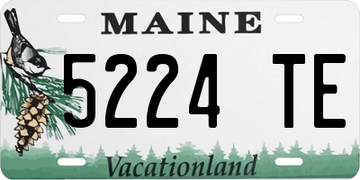ME license plate 5224TE