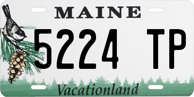 ME license plate 5224TP