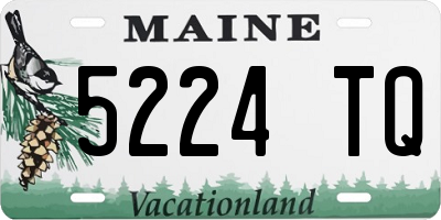 ME license plate 5224TQ