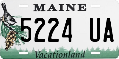ME license plate 5224UA