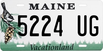 ME license plate 5224UG