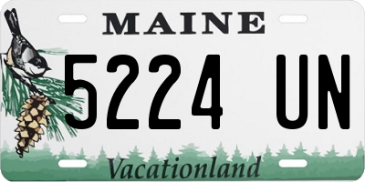 ME license plate 5224UN