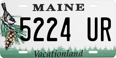 ME license plate 5224UR