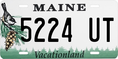 ME license plate 5224UT