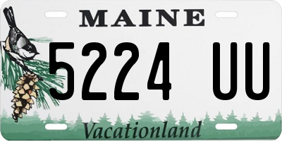 ME license plate 5224UU