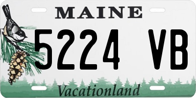 ME license plate 5224VB