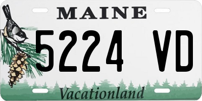 ME license plate 5224VD