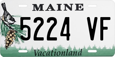 ME license plate 5224VF