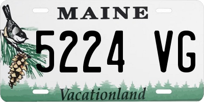 ME license plate 5224VG