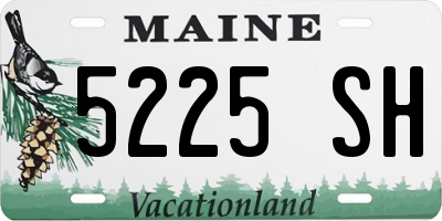 ME license plate 5225SH