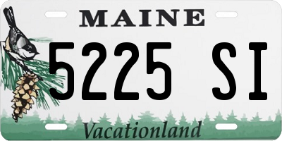 ME license plate 5225SI