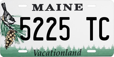 ME license plate 5225TC